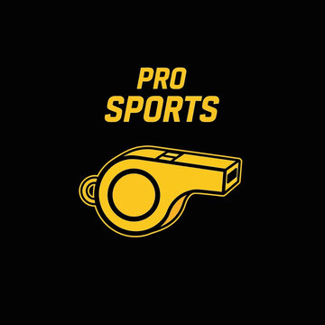 Pro Sports Referee Whistle Icon For Official Calls And Game Authority