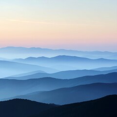 Fototapeta premium Dramatic sunrise over mountain peaks and clouds.