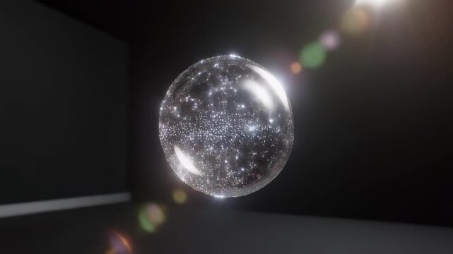 slow motion moon surface rotation sequence