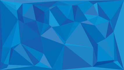 Obraz premium Abstract blue low poly background with sharp geometric triangular shapes for creative designs