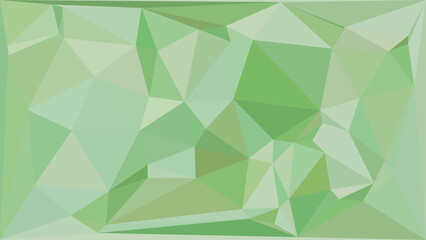 Obraz premium Modern abstract low poly background in shades of green with geometric triangular mosaic pattern