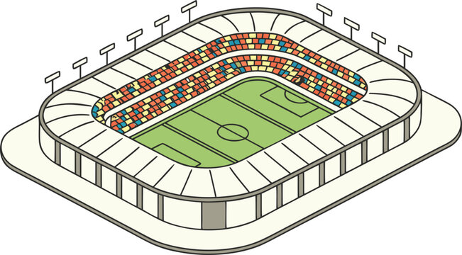 vector illustration of stadium