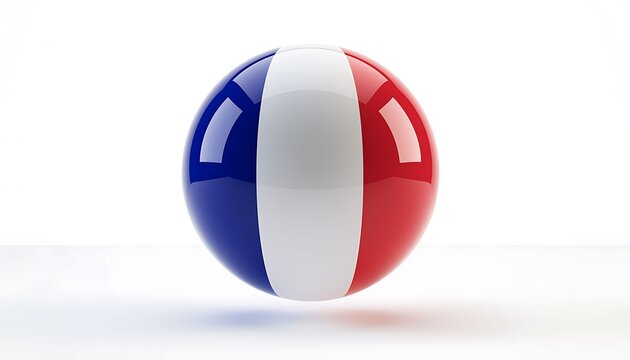 France flag on a sphere