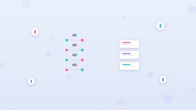 Flat design laboratory virus testing with swab tube and result card
