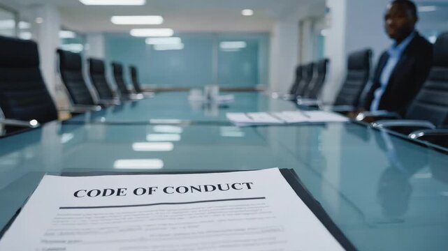 Code of conduct document.