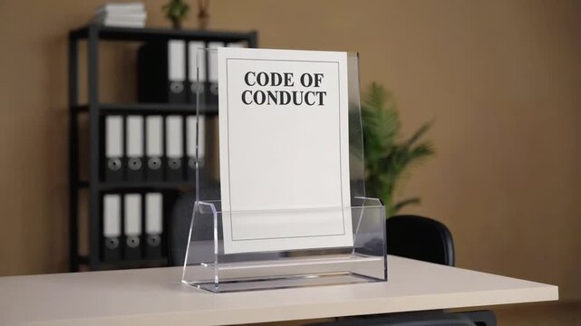 Code of conduct document.