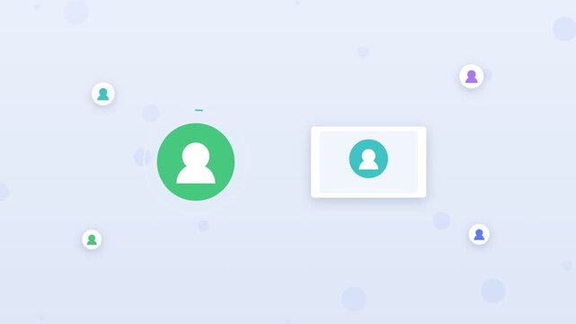 Flat design teleconsultation file sharing with lab results to doctor