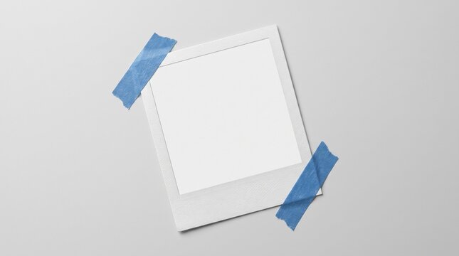 Blank Instant Photo Frame Mockup