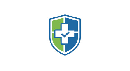 Fototapeta premium Medical Shield: A Symbol Representing Healthcare Assurance for Safety and Protection