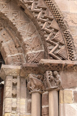 Architectural details of San Antonio de Padua church in the old town of Aviles city, Asturias © SoniaBonet