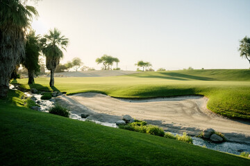 Sunset at desert willow golf course © Michael