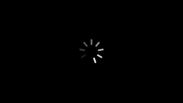 Loading animation green screen loading progress bar motion loading symbol buffering. on transparent background.