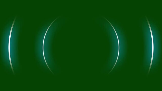 Circle pulse glow motion radar wave, circular rings and pulsing a blue radar wave, glowing circular rings animation, abstract expanding concentric light waves on green background, radio signal pulse
