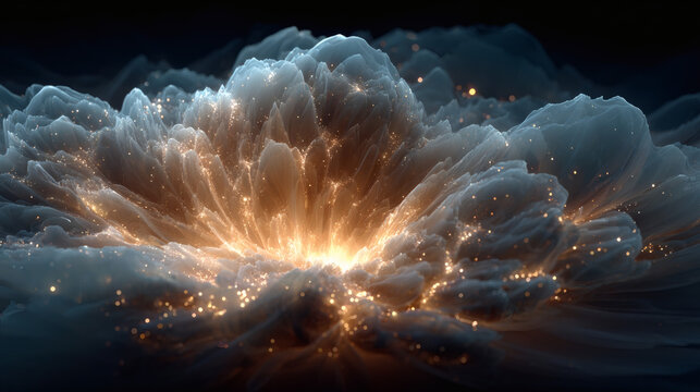Ethereal cosmic bloom