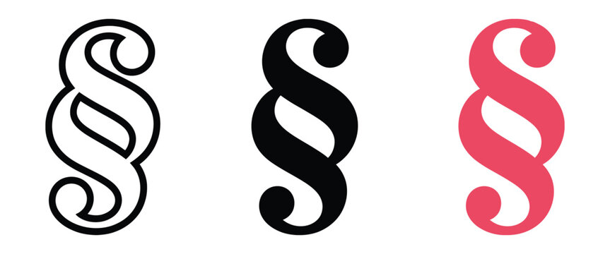 Paragraph symbols showcasing pilcrow section marks in multiple color and style variations, ideal for text editing, document structure, writing systems, and typography design.