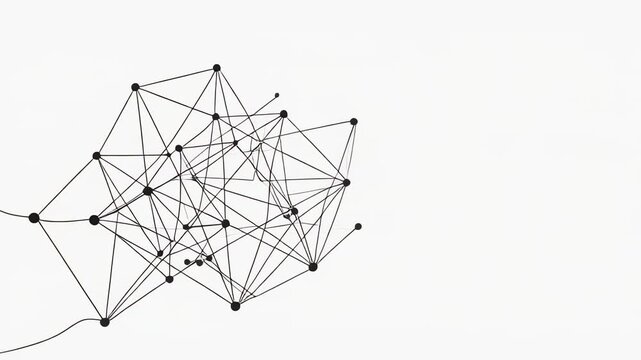 Abstract geometric wireframe animation sequence