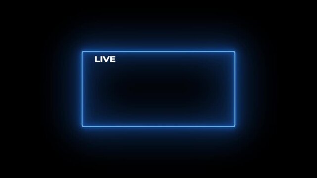 Live streaming sign icon animation, online camera recording overlay animation, Red live streaming symbol, live streaming, broadcasting, online stream 4K black ... See More