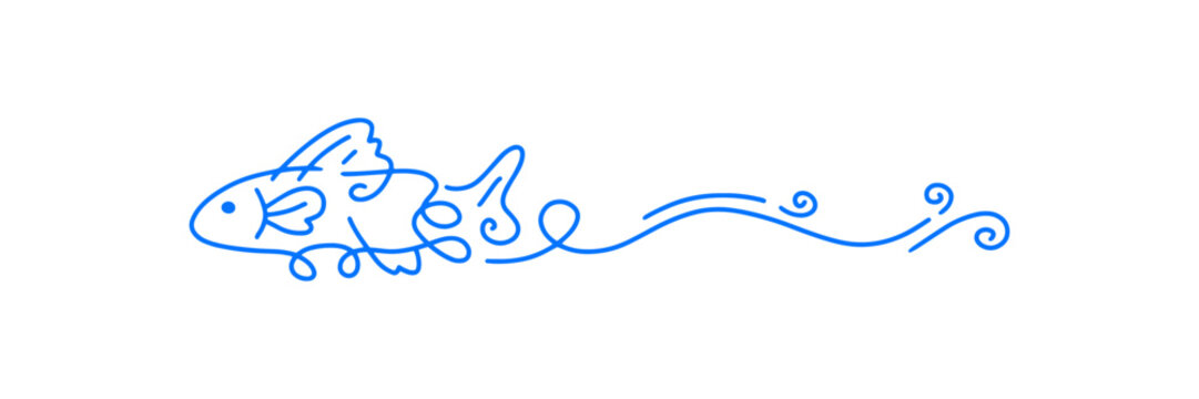 swim fish border
