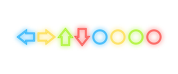 neon game button pattern © KEN111