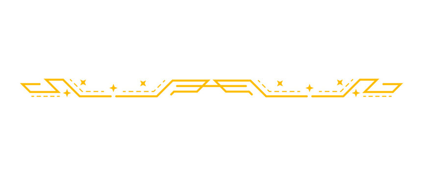 star line art border