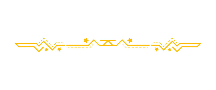 star line art border