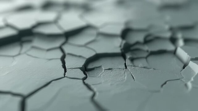 Aerial view of melting ice floes in arctic waters