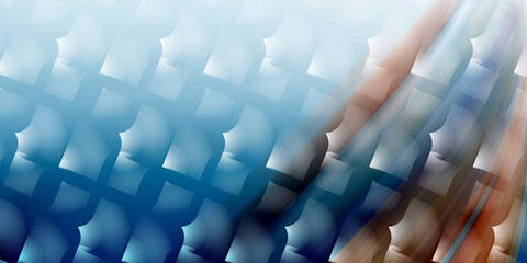 Obraz premium Abstract digital art with a repeating geometric pattern and light streaks
