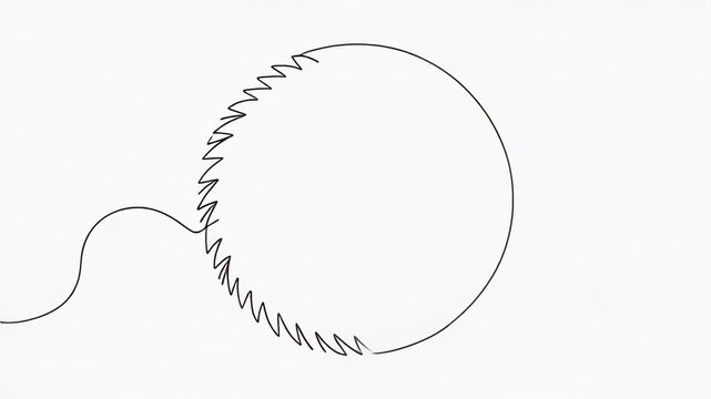Abstract ink swirl animation on white background
