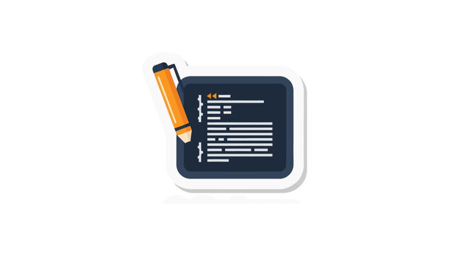 Software development coding interface with digital pen on tablet