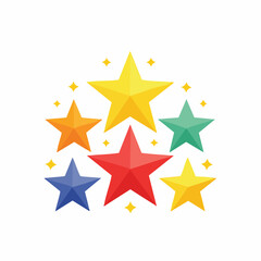 Obraz premium Colorful Stars Collection