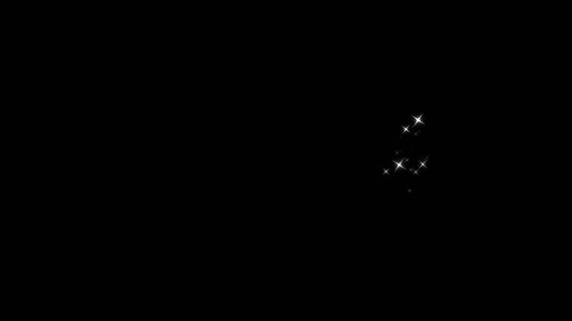 White Diamond Pixie Dust Path Glitter Stars Particles Overlay Transparent Loop