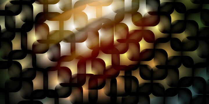Abstract geometric pattern with interconnected rounded square shapes