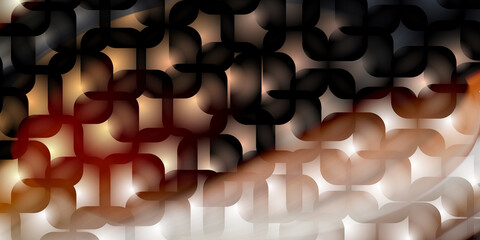 Obraz premium Abstract geometric grid with warm amber and dark shadows
