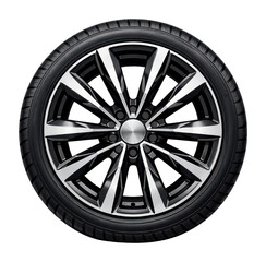 Fototapeta premium PNG Sleek modern alloy wheel design.