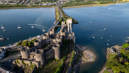 Conwy Castle Aerial View © iSky Media