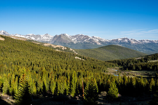 Boreas Pass Colorado Rockies - Snowy Peaks and Rugged Alpine Landscape