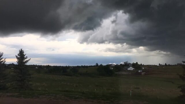 time lapse of thunderstorm palmer divide