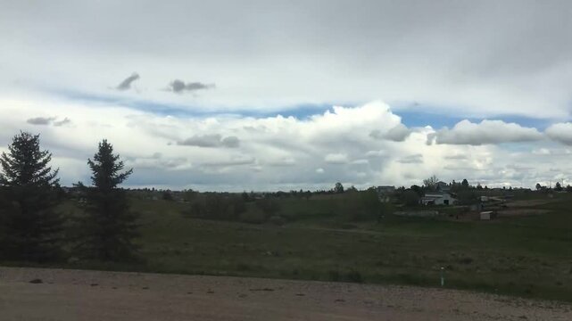 thunderstorm timelapse on palmer divide colorado