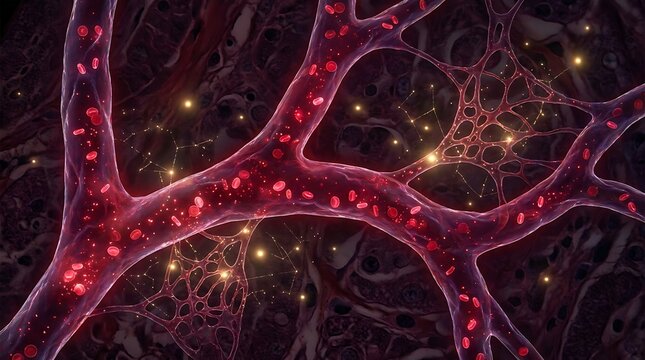 Glowing DNA double helix strand, genetic code and molecular biology research visualization