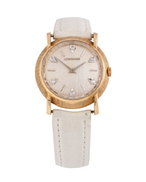 Longines hand-wound watch, reference 207, 14kt yellow gold case with silvered dial. Milan, Italy, February 25, 2026