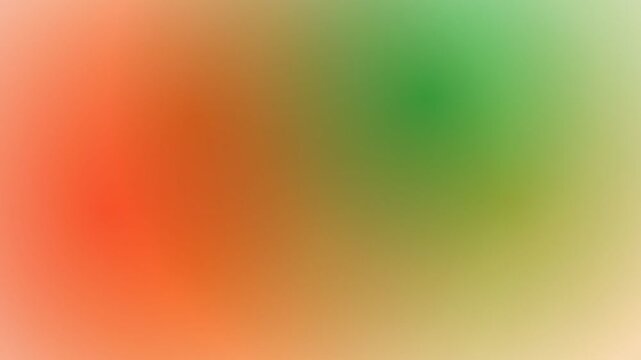 Abstract orange green and yellow gradient background animation