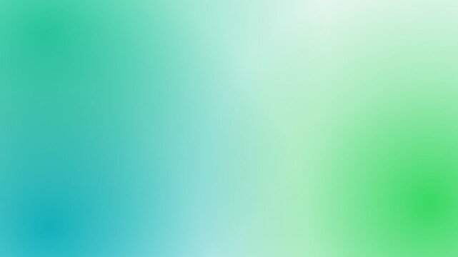 Abstract mint green and pale turquoise gradient background animation