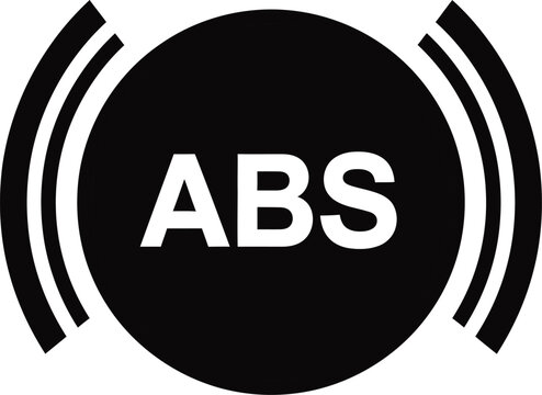 Antilock braking system abs warning light icon