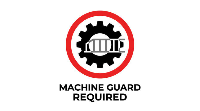 Industrial machine guard requirement for workplace safety