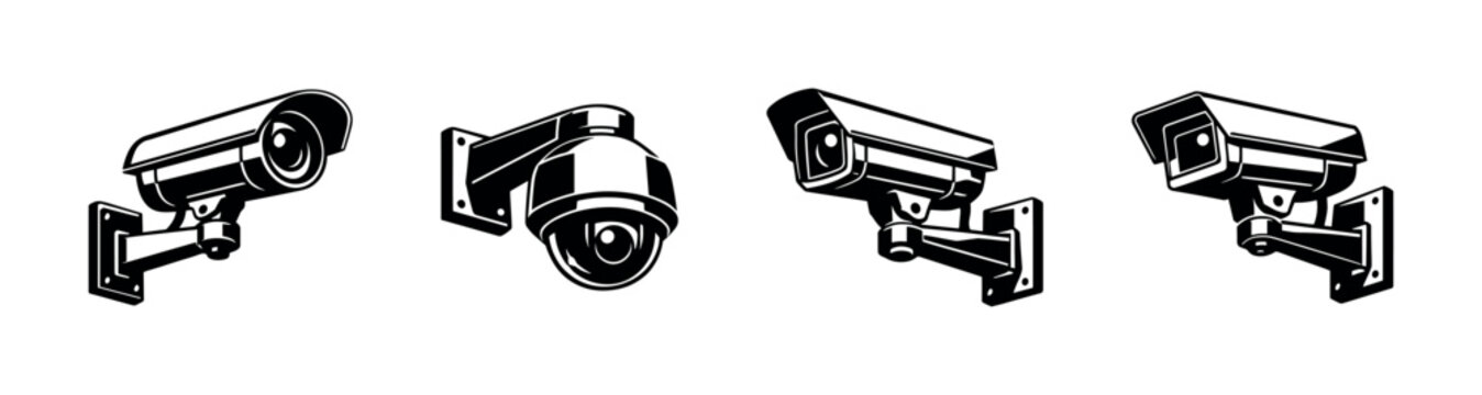 Collection of security cameras for surveillance and monitoring purposes