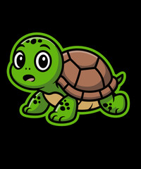 Obraz premium Cute Turtle T-Shirt Tortoise Funny Goofy Turtle