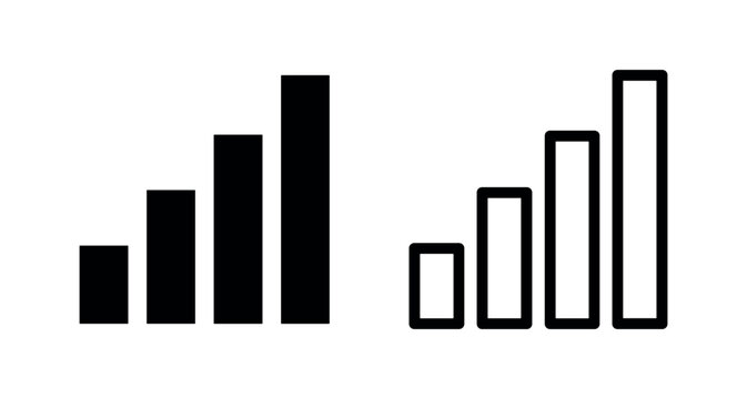 Bar chart icons for data visualization