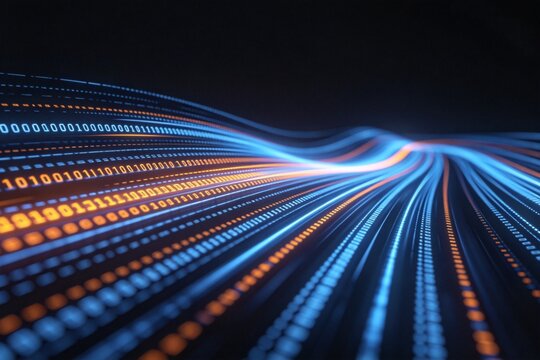 Digital data flow visualization