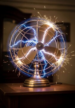 Electric fan energy display