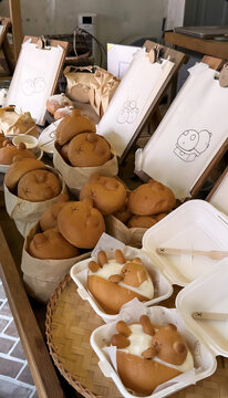 cute bear shaped bread